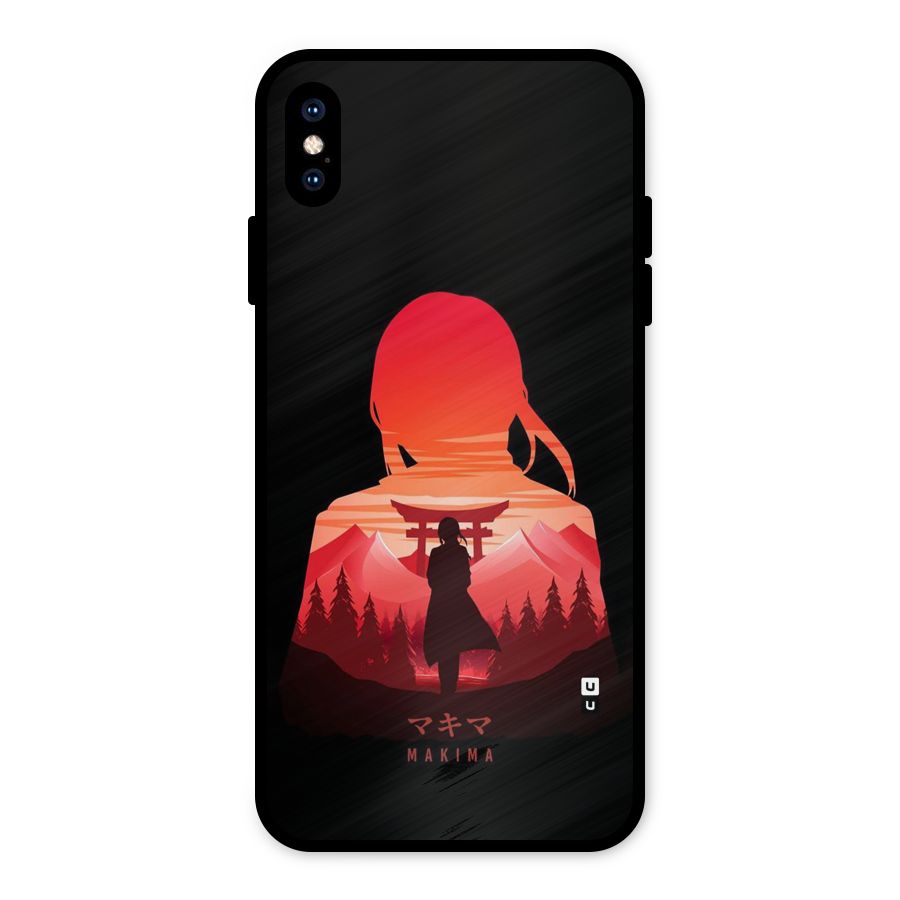 Amazing Makima Metal Back Case for iPhone XS Max