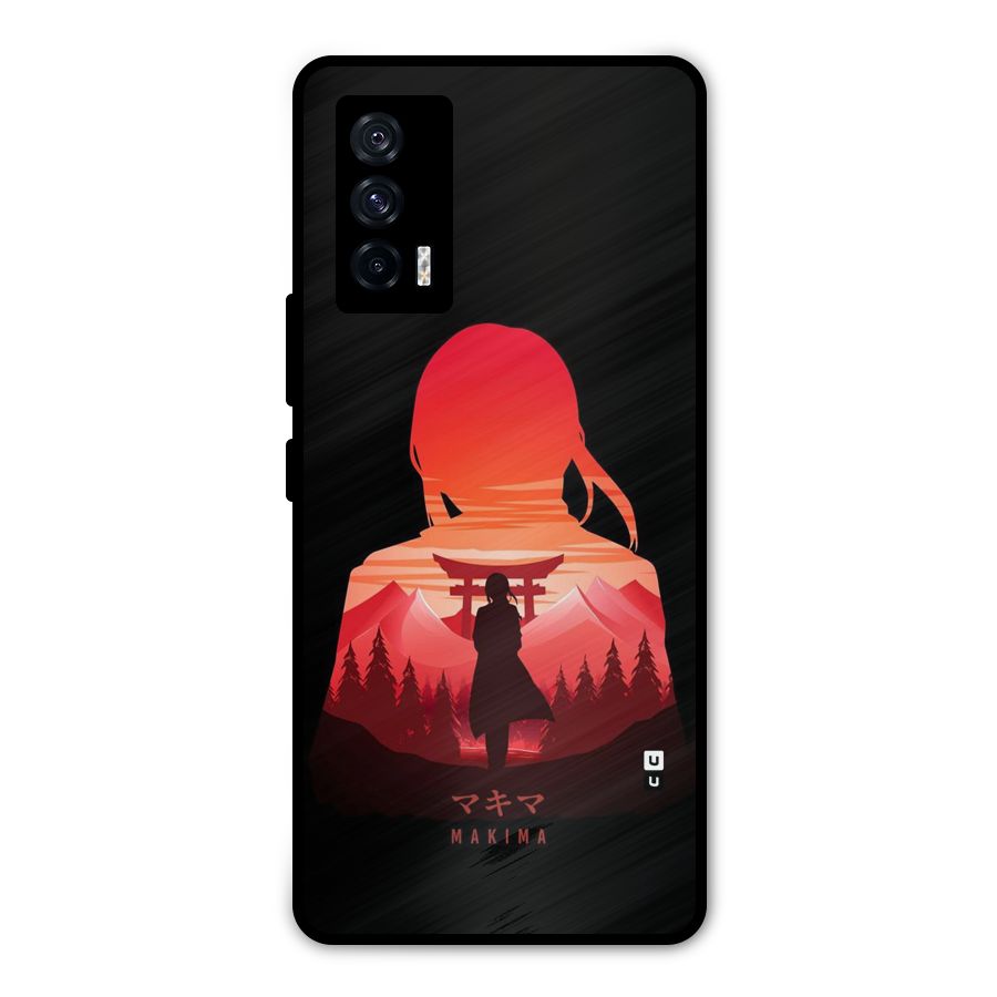 Amazing Makima Metal Back Case for iQOO 7 5G
