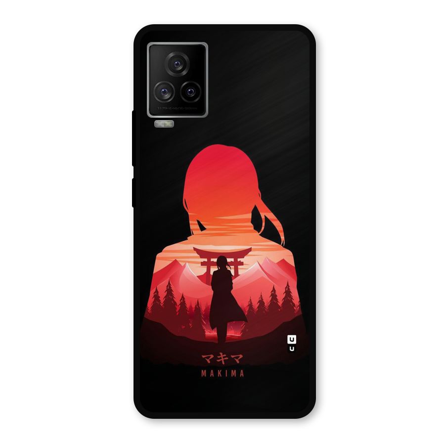 Amazing Makima Metal Back Case for iQOO 7 Legend 5G
