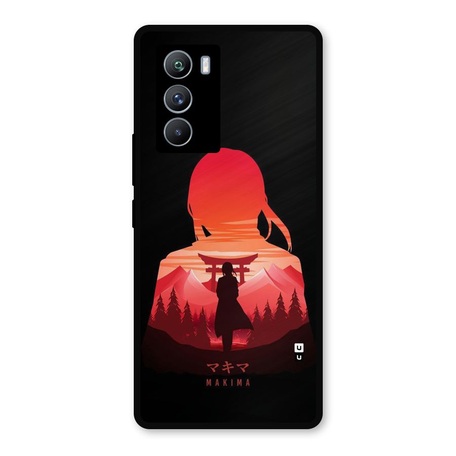 Amazing Makima Metal Back Case for iQOO 9 SE