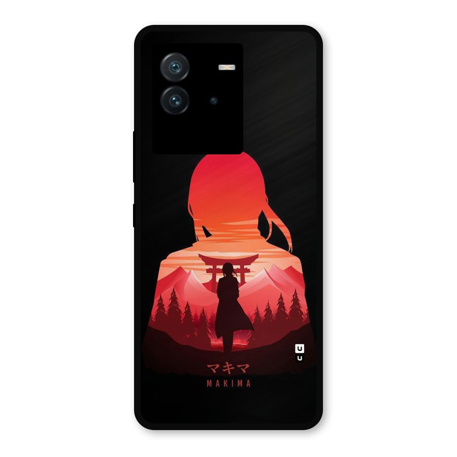 Amazing Makima Metal Back Case for iQOO Neo 6 5G