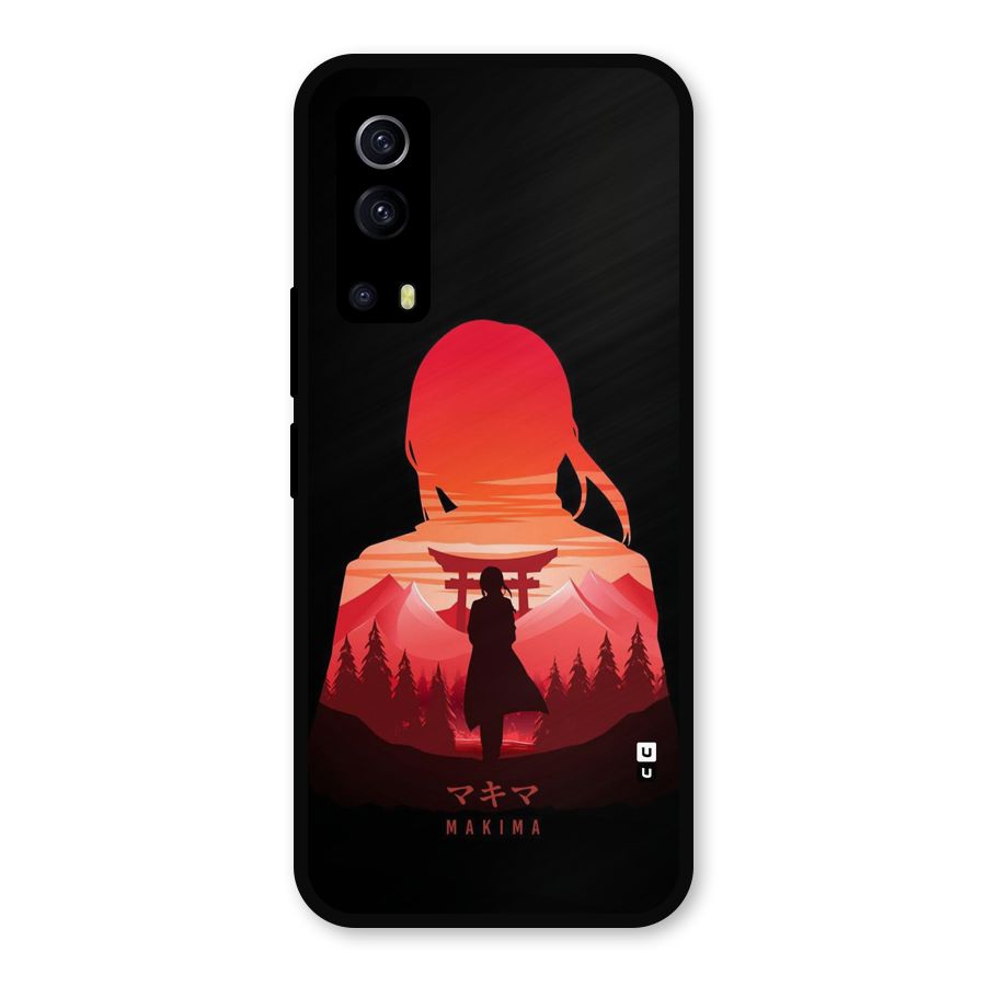 Amazing Makima Metal Back Case for iQOO Z3