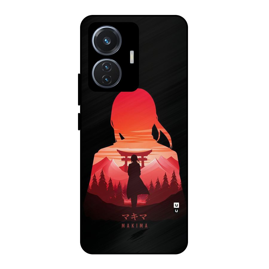 Amazing Makima Metal Back Case for iQOO Z6 44W