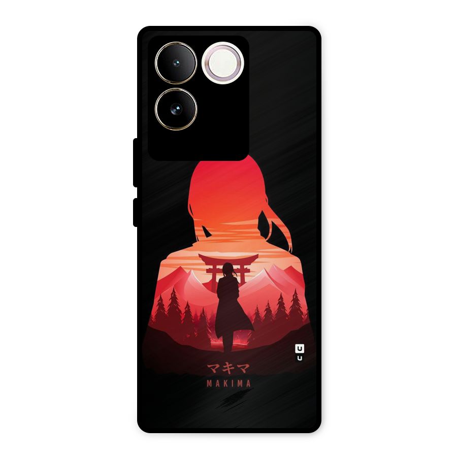 Amazing Makima Metal Back Case for iQOO Z7 Pro
