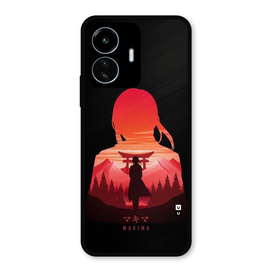 Amazing Makima Metal Back Case for vivo iQOO Z6 Lite 5G