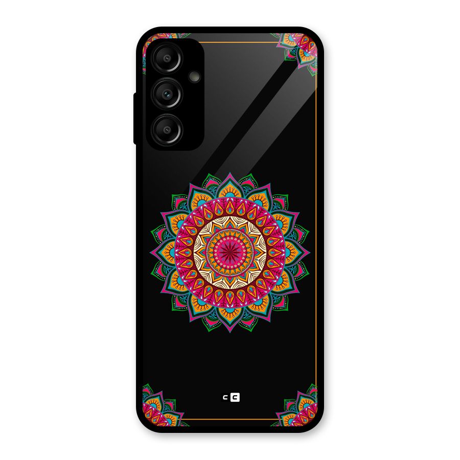 Amazing Mandala Art Glass Back Case for Galaxy A14 5G