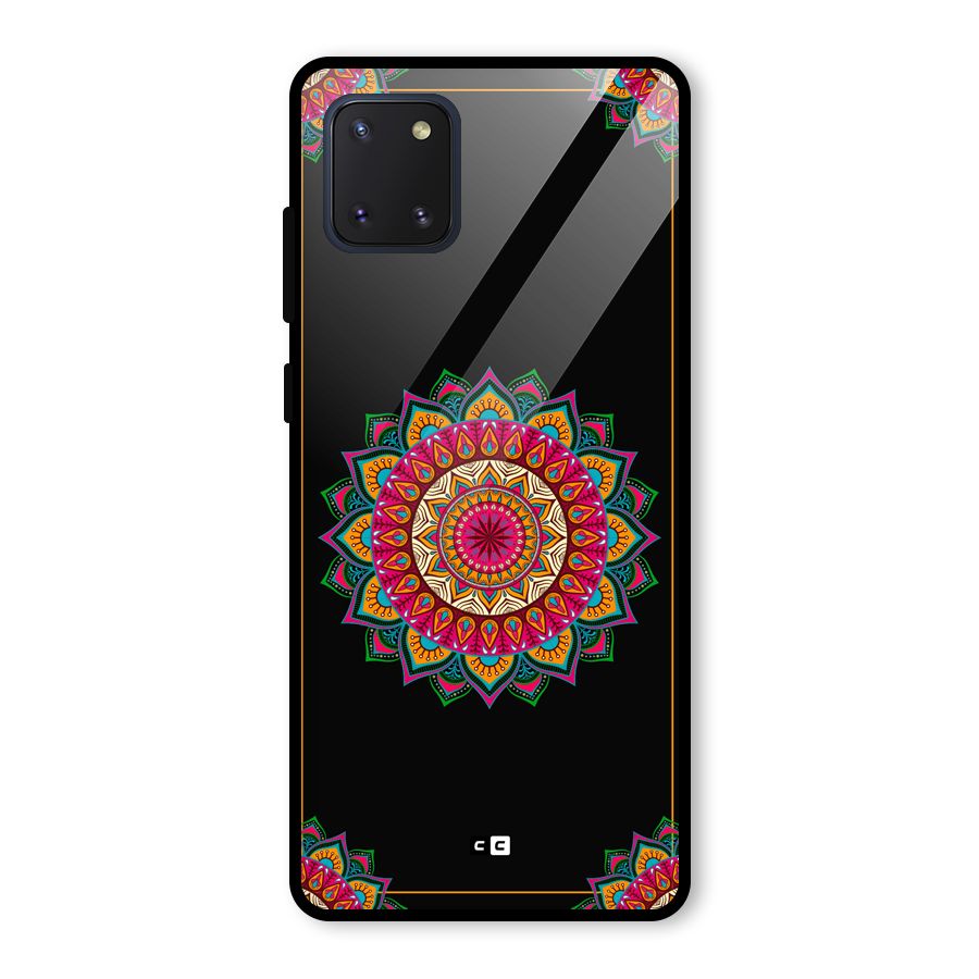 Amazing Mandala Art Glass Back Case for Galaxy Note 10 Lite