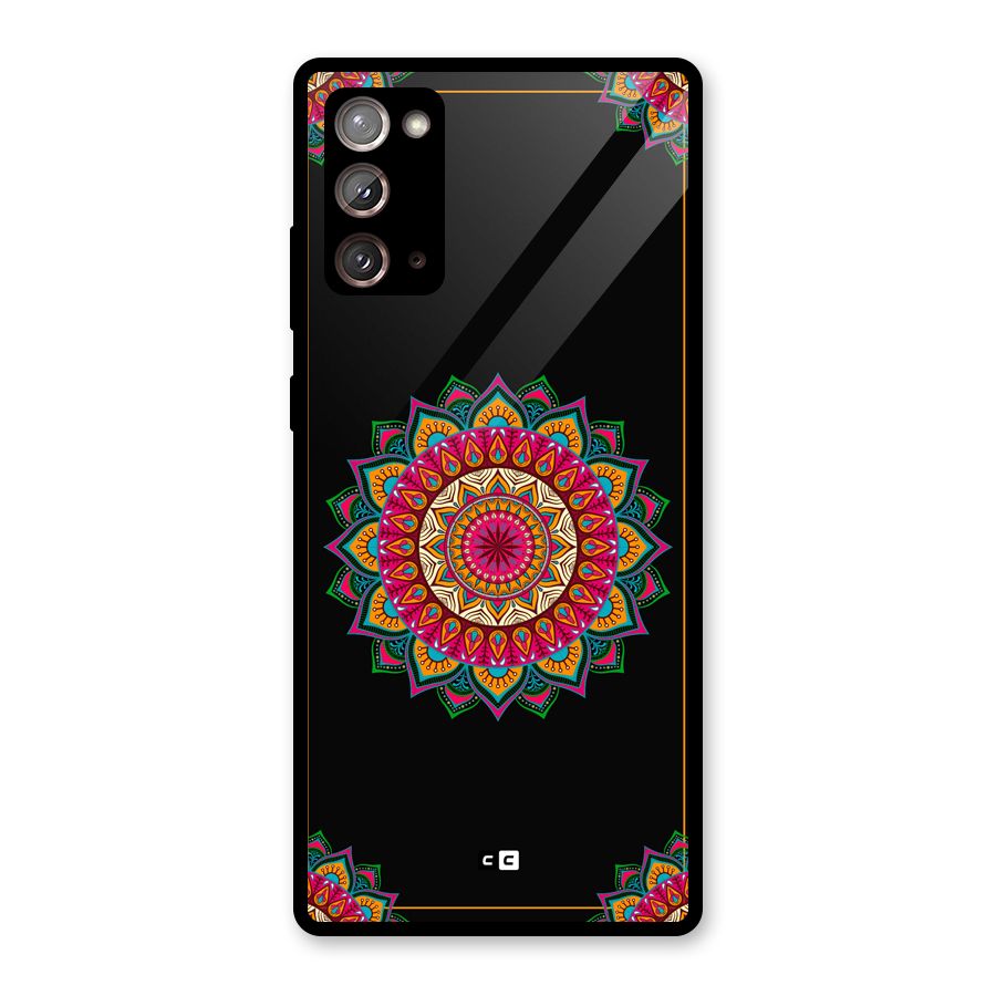 Amazing Mandala Art Glass Back Case for Galaxy Note 20