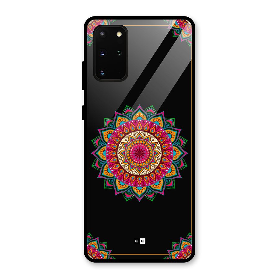 Amazing Mandala Art Glass Back Case for Galaxy S20 Plus