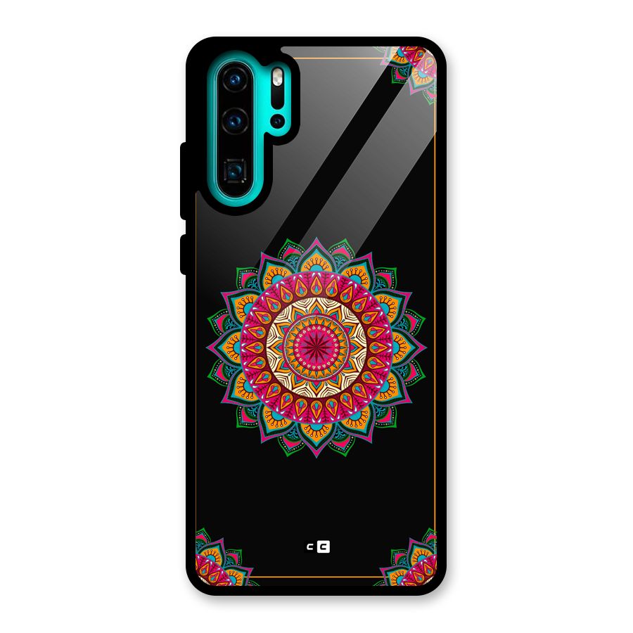 Amazing Mandala Art Glass Back Case for Huawei P30 Pro