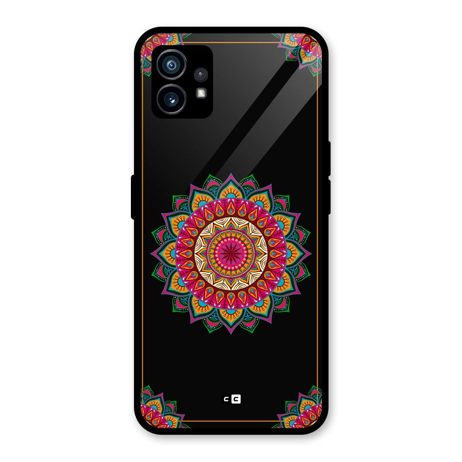 Amazing Mandala Art Glass Back Case for Nothing Phone 1