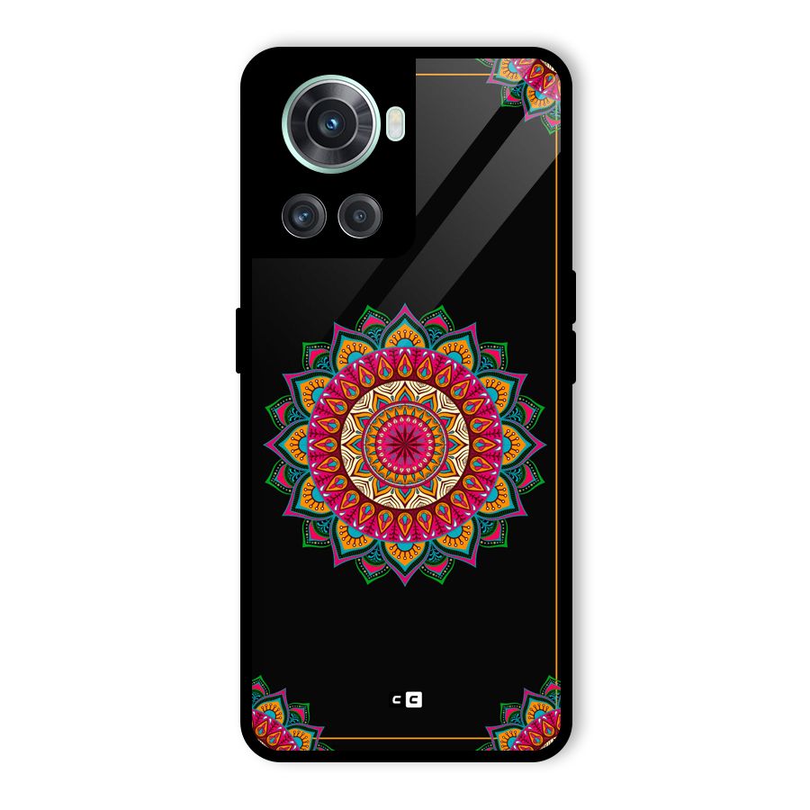 Amazing Mandala Art Glass Back Case for OnePlus 10R
