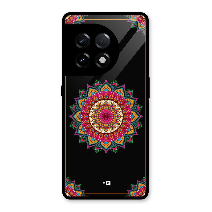 Amazing Mandala Art Glass Back Case for OnePlus 11R