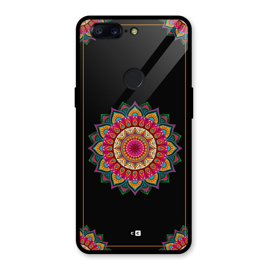 Amazing Mandala Art Glass Back Case for OnePlus 5T