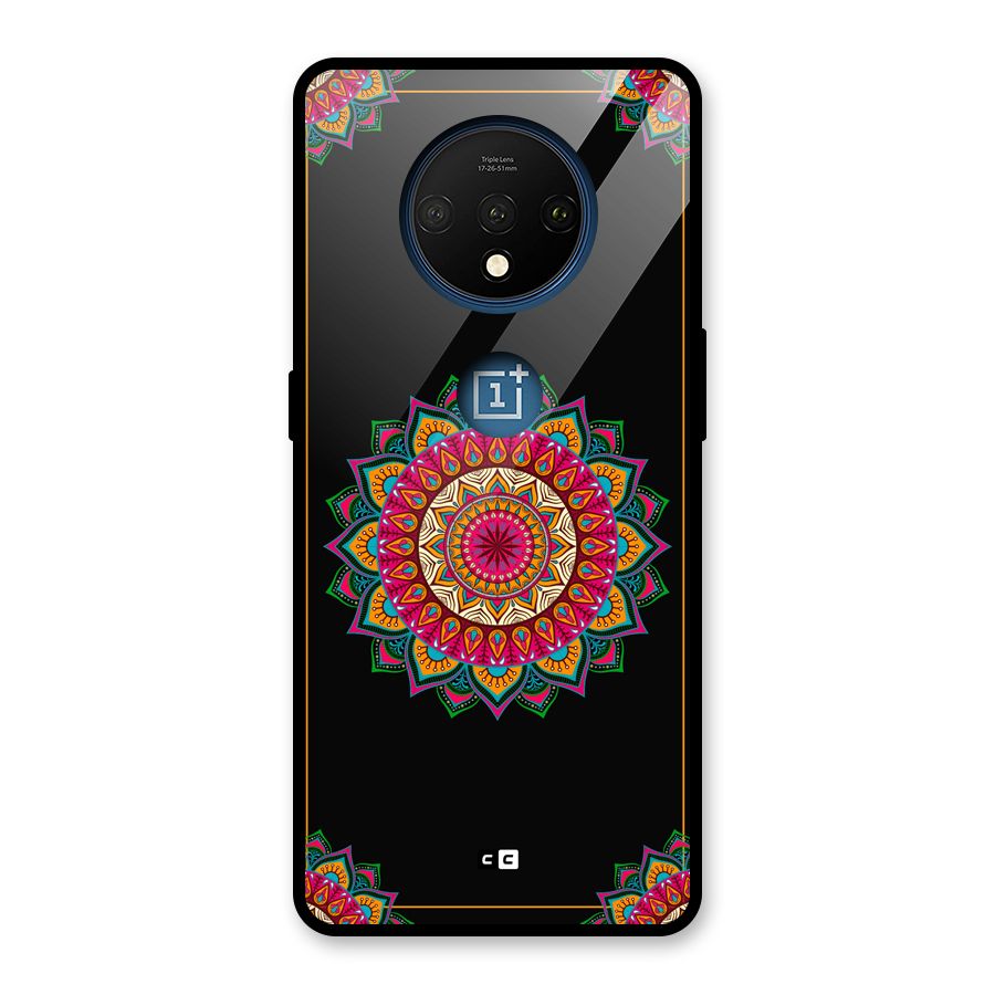 Amazing Mandala Art Glass Back Case for OnePlus 7T