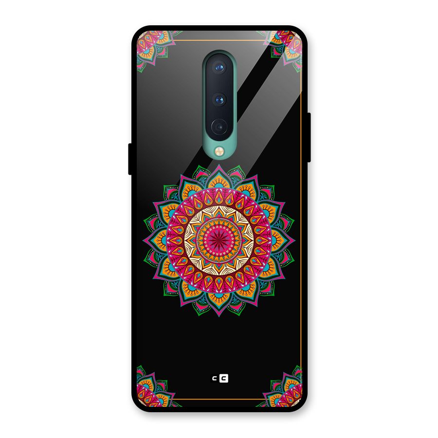 Amazing Mandala Art Glass Back Case for OnePlus 8