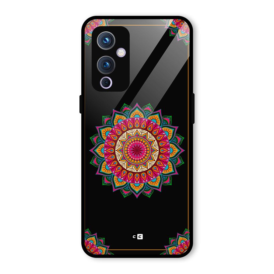 Amazing Mandala Art Glass Back Case for OnePlus 9