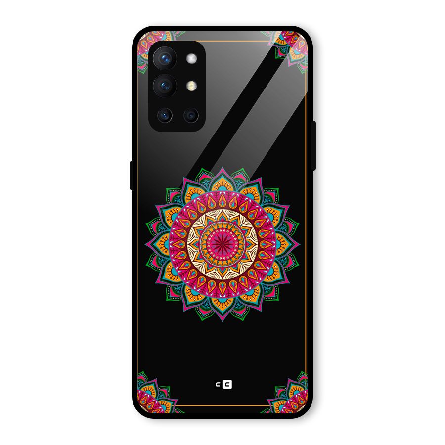 Amazing Mandala Art Glass Back Case for OnePlus 9R