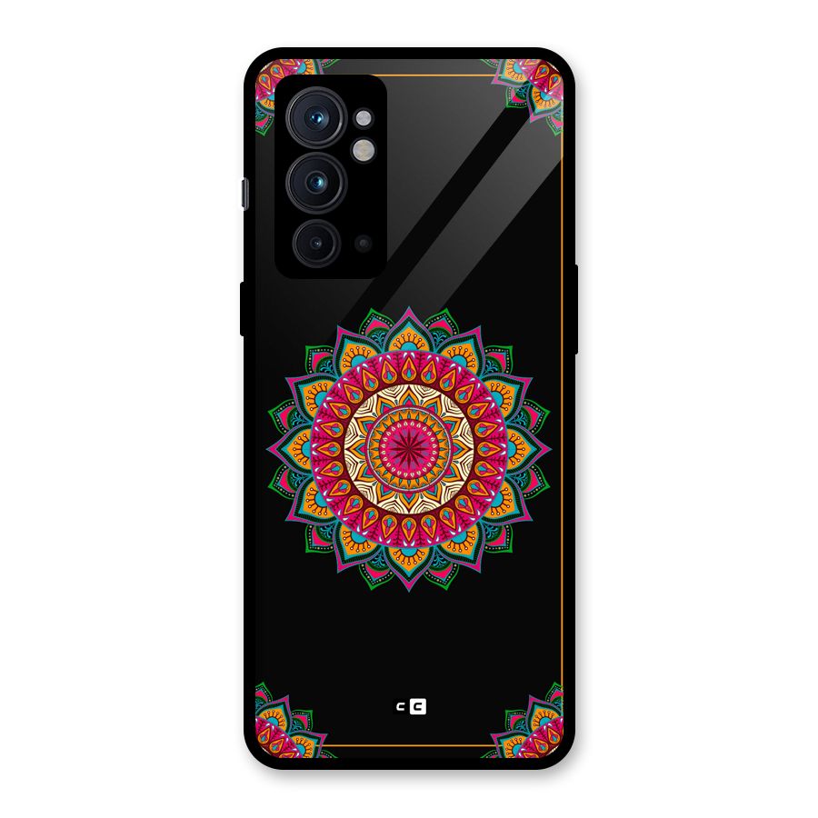 Amazing Mandala Art Glass Back Case for OnePlus 9RT 5G