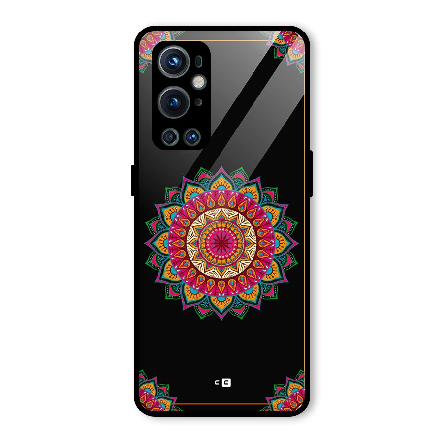 Amazing Mandala Art Glass Back Case for OnePlus 9 Pro