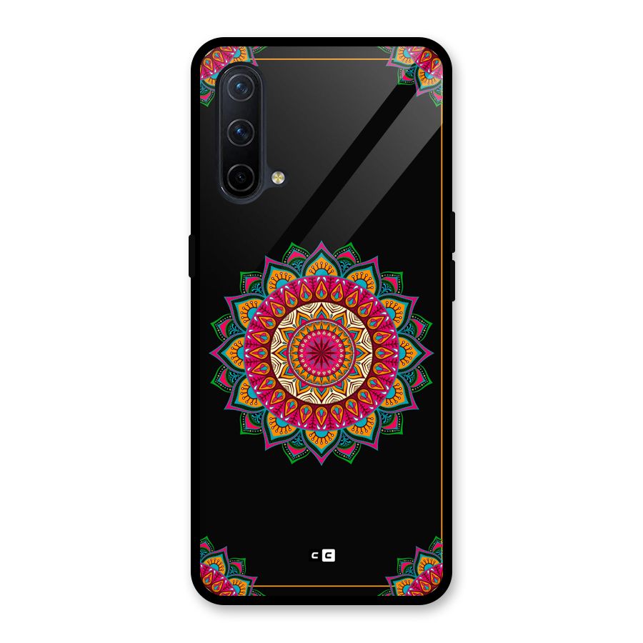 Amazing Mandala Art Glass Back Case for OnePlus Nord CE 5G