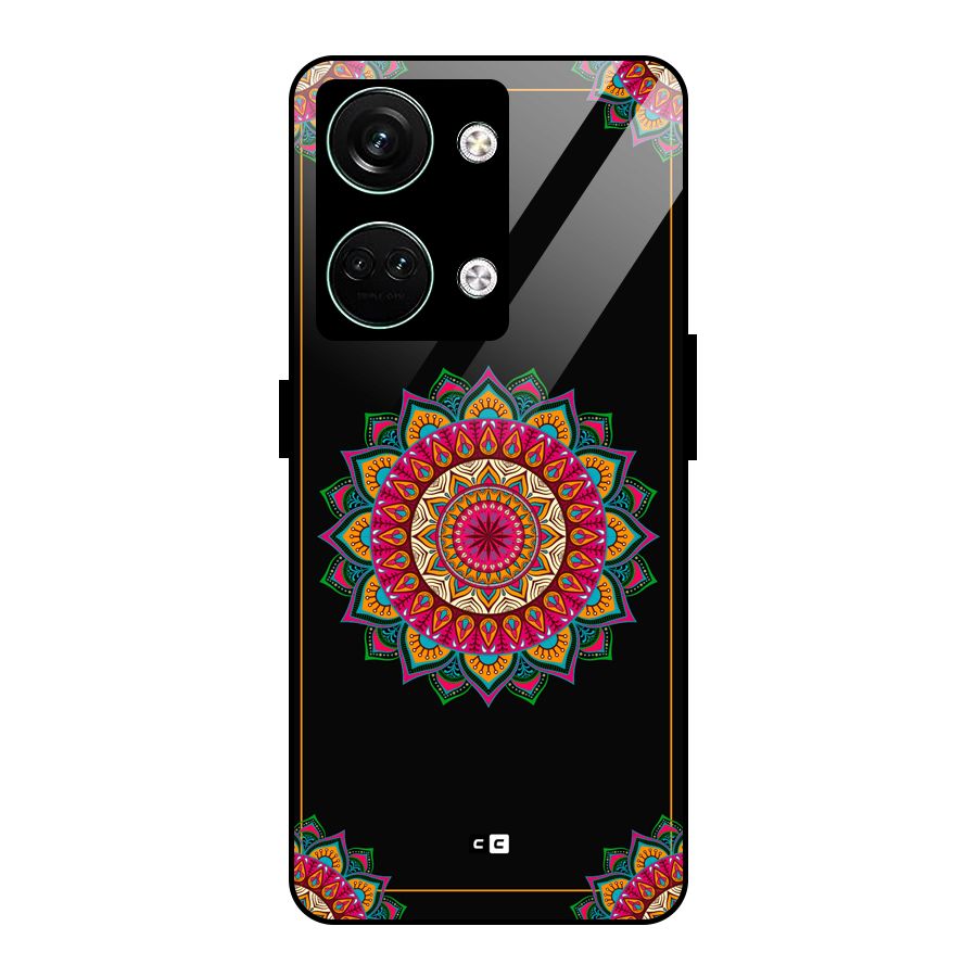 Amazing Mandala Art Glass Back Case for Oneplus Nord 3