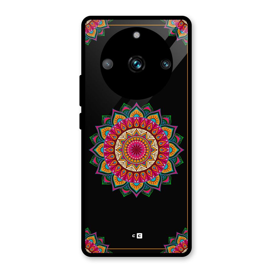 Amazing Mandala Art Glass Back Case for Realme 11 Pro Plus