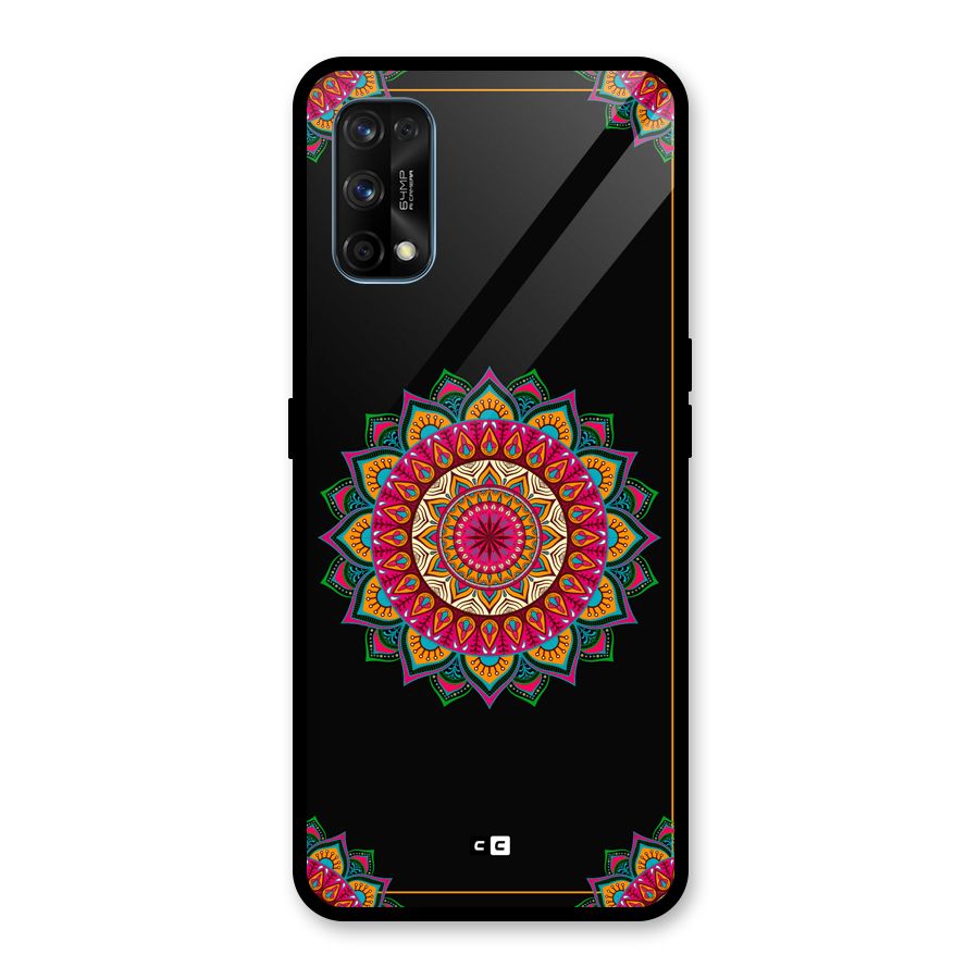 Amazing Mandala Art Glass Back Case for Realme 7 Pro