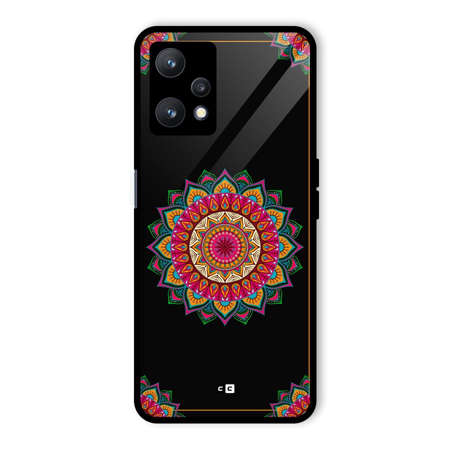 Amazing Mandala Art Glass Back Case for Realme 9 Pro 5G