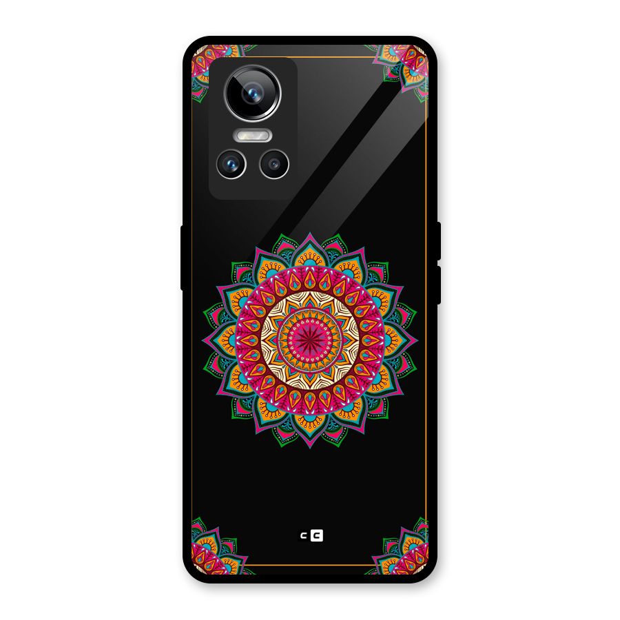 Amazing Mandala Art Glass Back Case for Realme GT Neo 3
