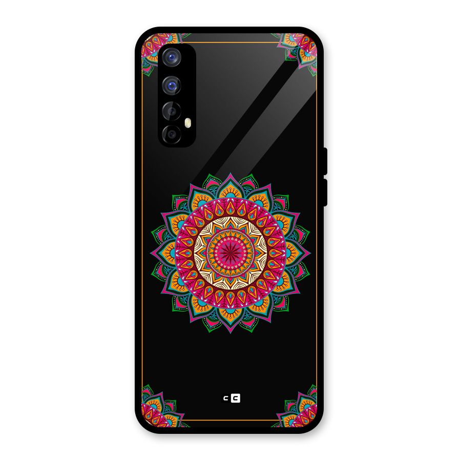 Amazing Mandala Art Glass Back Case for Realme Narzo 20 Pro