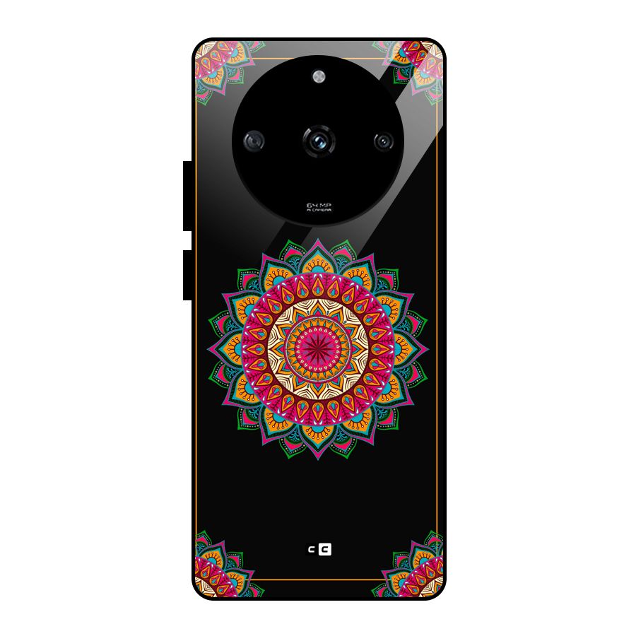 Amazing Mandala Art Glass Back Case for Realme Narzo 60 5G
