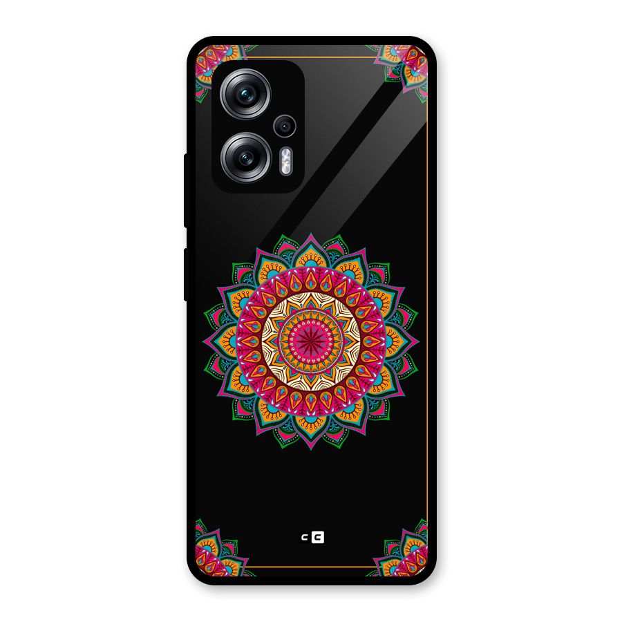 Amazing Mandala Art Glass Back Case for Redmi K50i