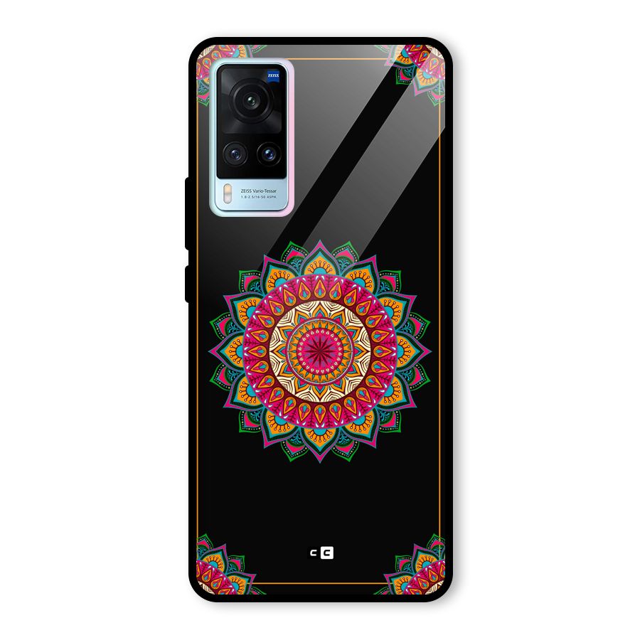 Amazing Mandala Art Glass Back Case for Vivo X60