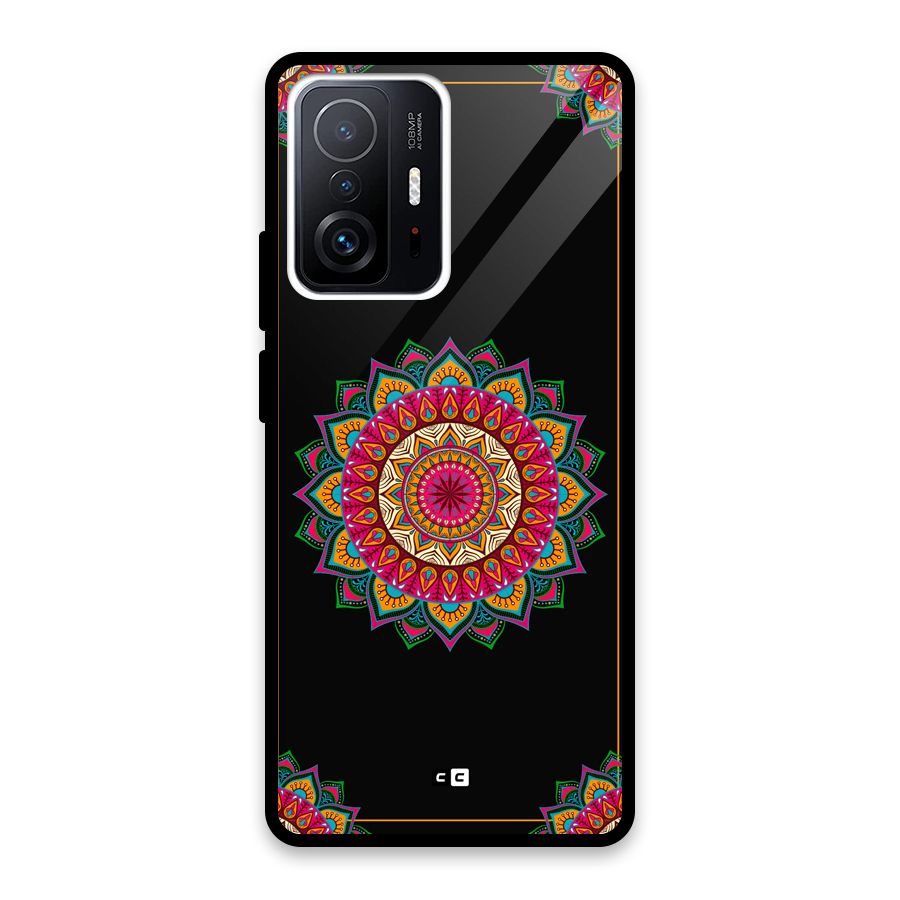 Amazing Mandala Art Glass Back Case for Xiaomi 11T Pro