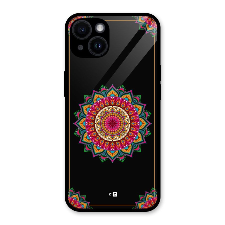 Amazing Mandala Art Glass Back Case for iPhone 14