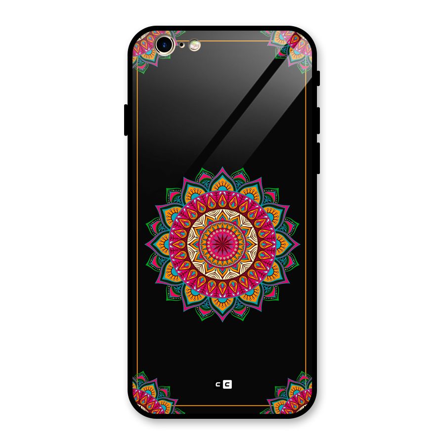 Amazing Mandala Art Glass Back Case for iPhone 6 6S