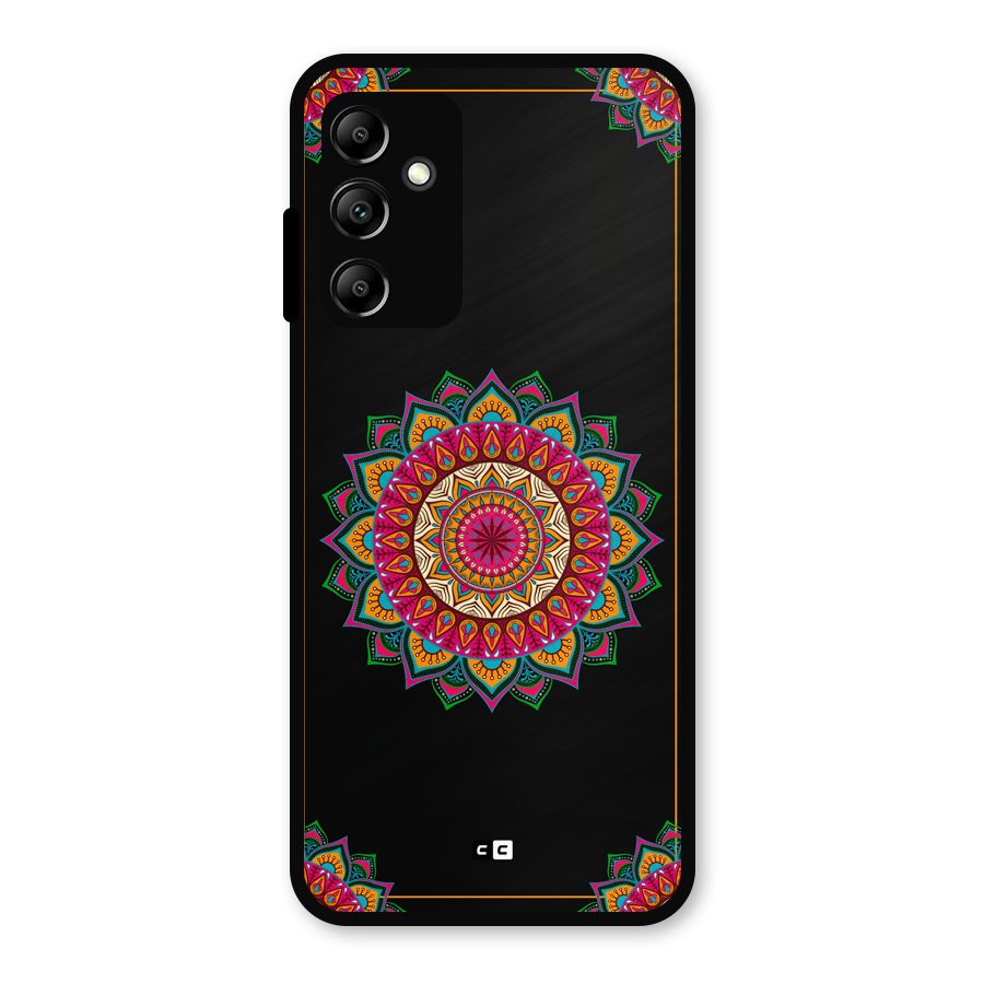 Amazing Mandala Art Metal Back Case for Galaxy A14 5G