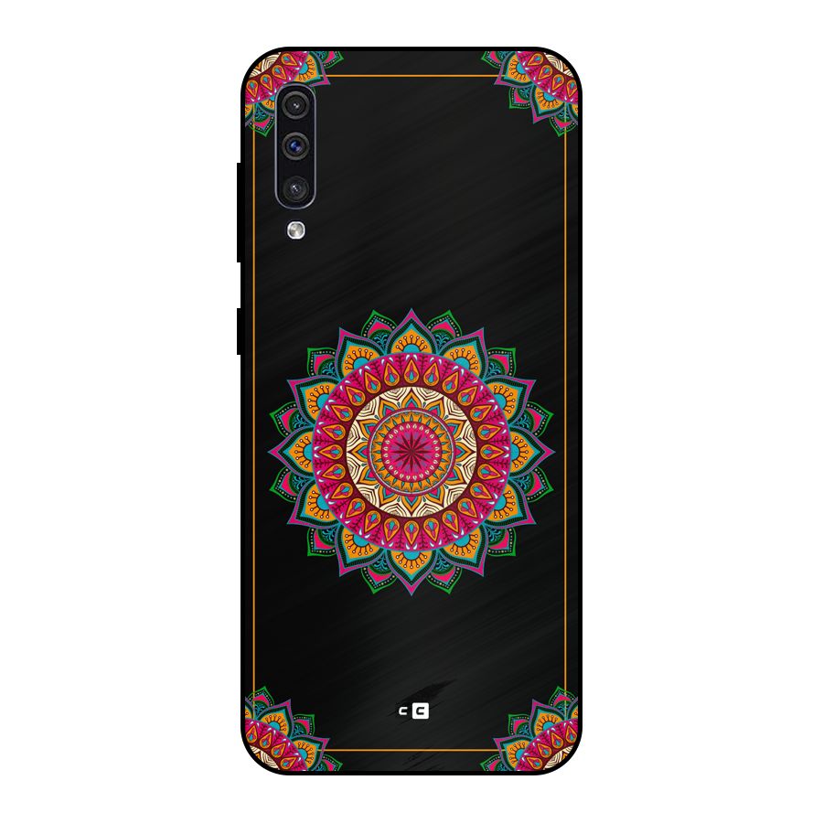 Amazing Mandala Art Metal Back Case for Galaxy A30s