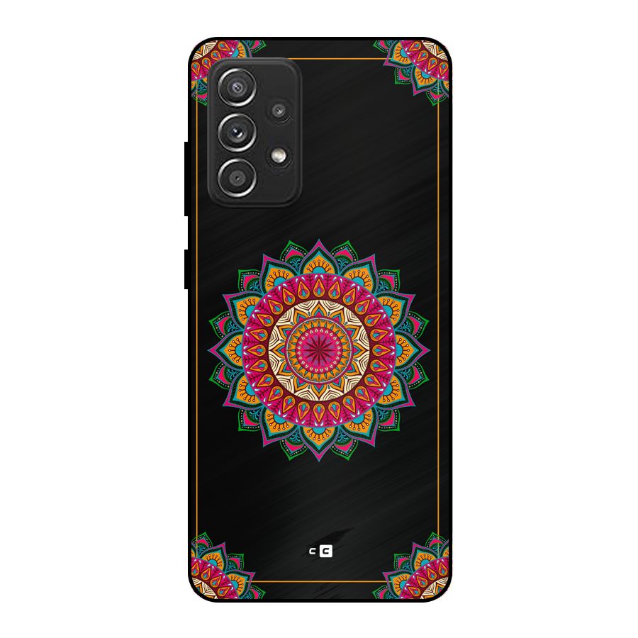 Amazing Mandala Art Metal Back Case for Galaxy A52