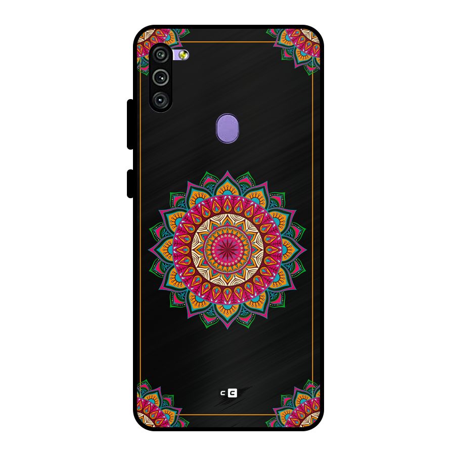 Amazing Mandala Art Metal Back Case for Galaxy M11