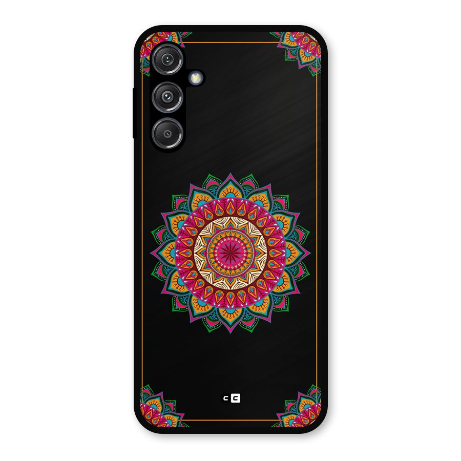 Amazing Mandala Art Metal Back Case for Galaxy M34 5G