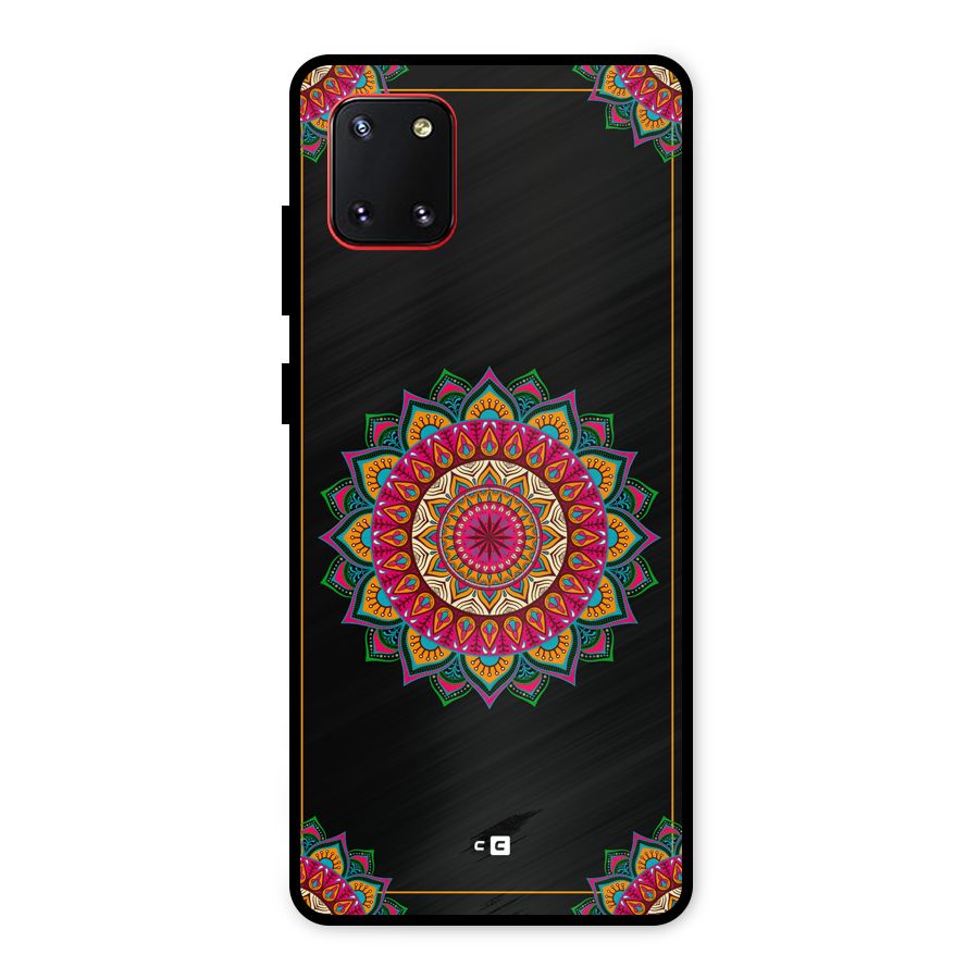 Amazing Mandala Art Metal Back Case for Galaxy Note 10 Lite