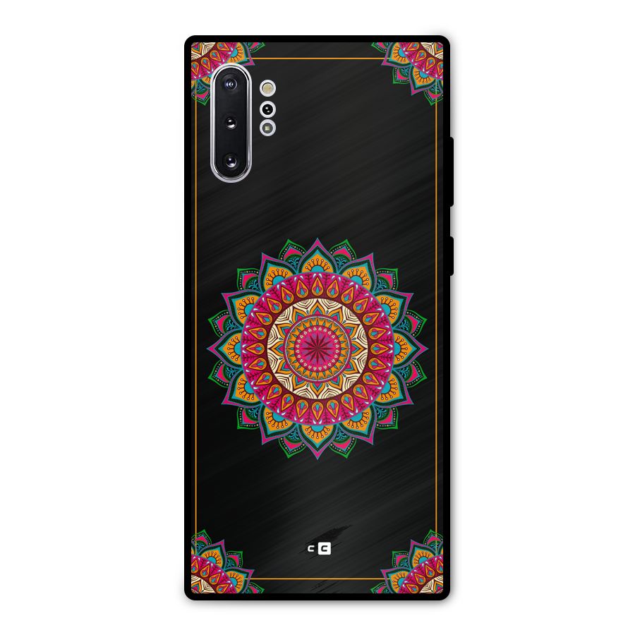 Amazing Mandala Art Metal Back Case for Galaxy Note 10 Plus
