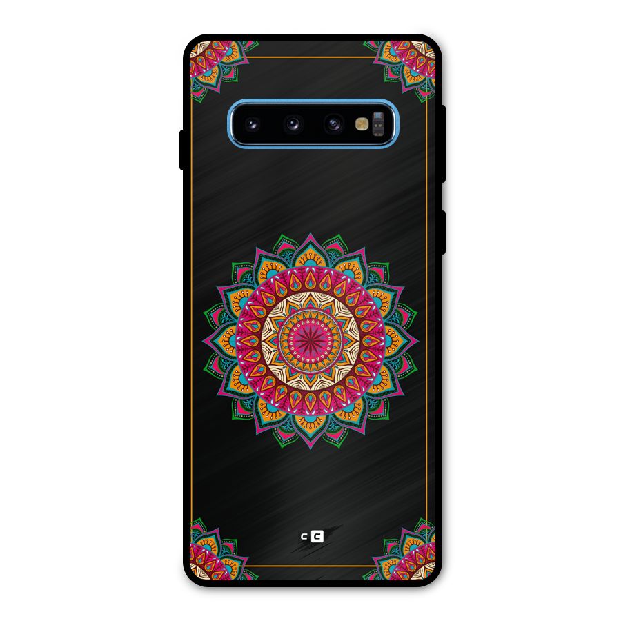 Amazing Mandala Art Metal Back Case for Galaxy S10