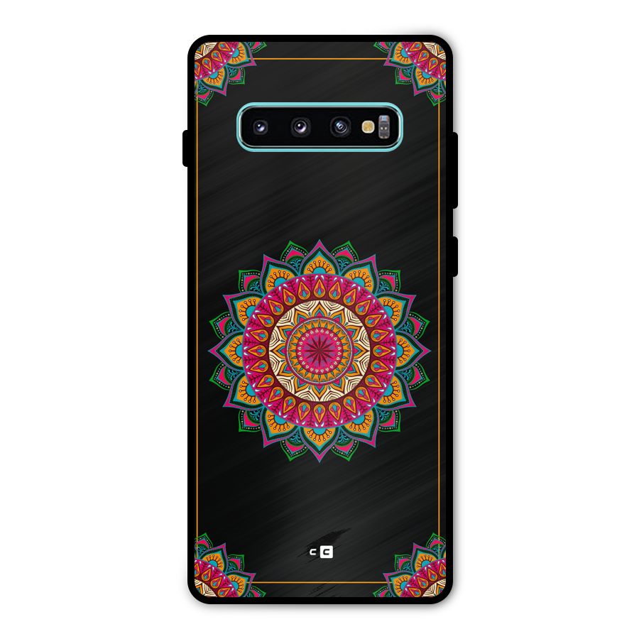Amazing Mandala Art Metal Back Case for Galaxy S10 Plus