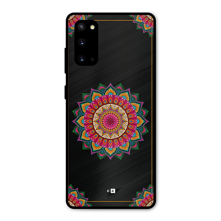 Amazing Mandala Art Metal Back Case for Galaxy S20