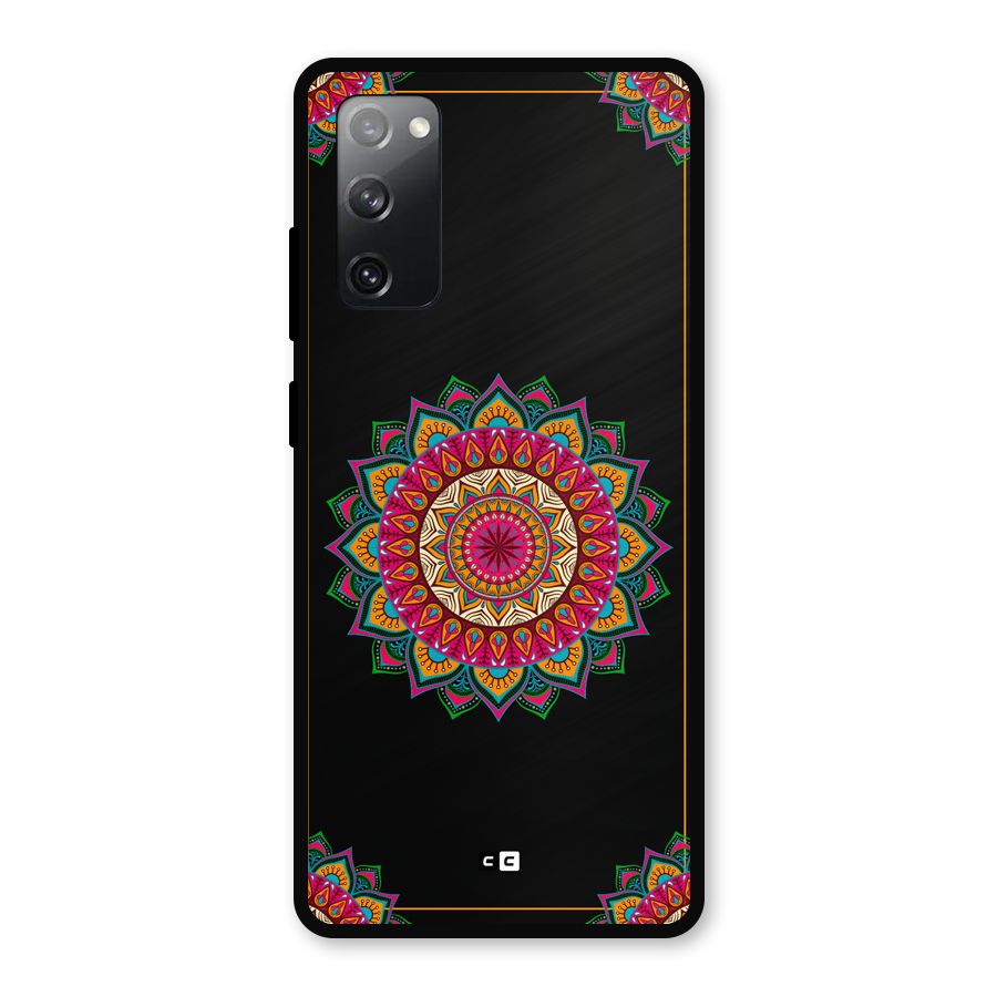 Amazing Mandala Art Metal Back Case for Galaxy S20 FE 5G