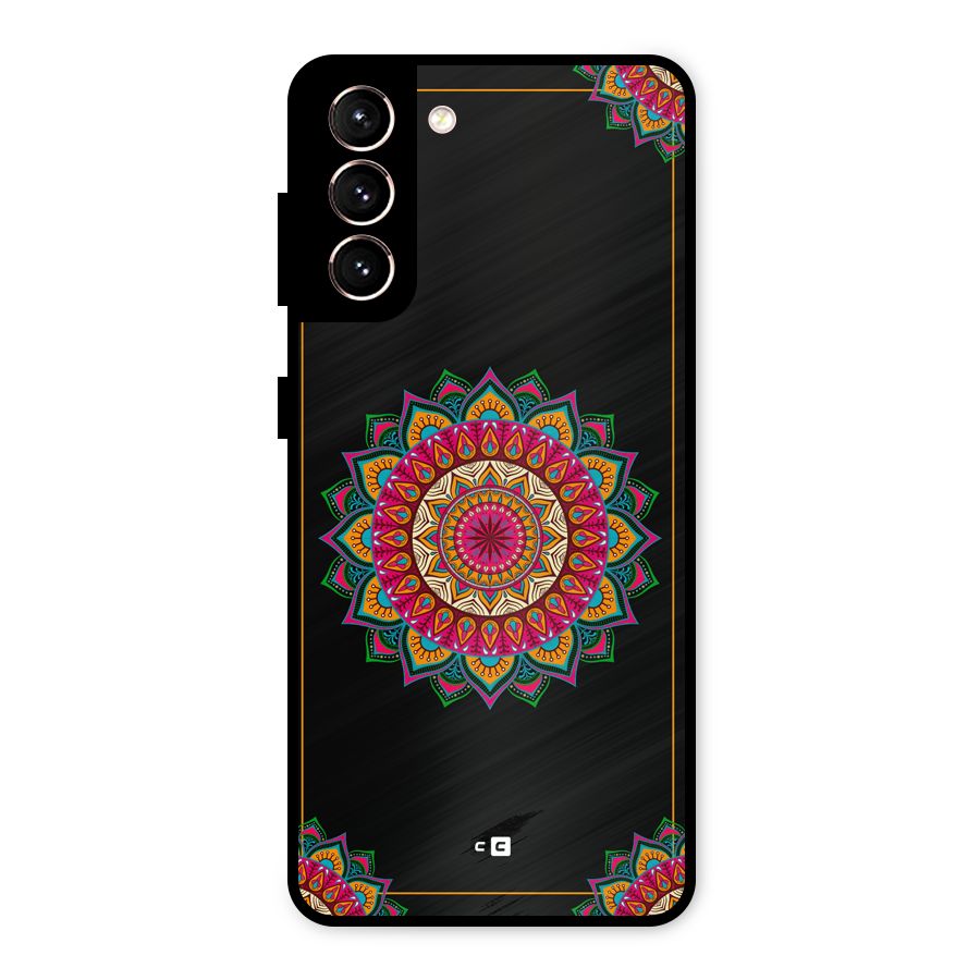 Amazing Mandala Art Metal Back Case for Galaxy S21 5G