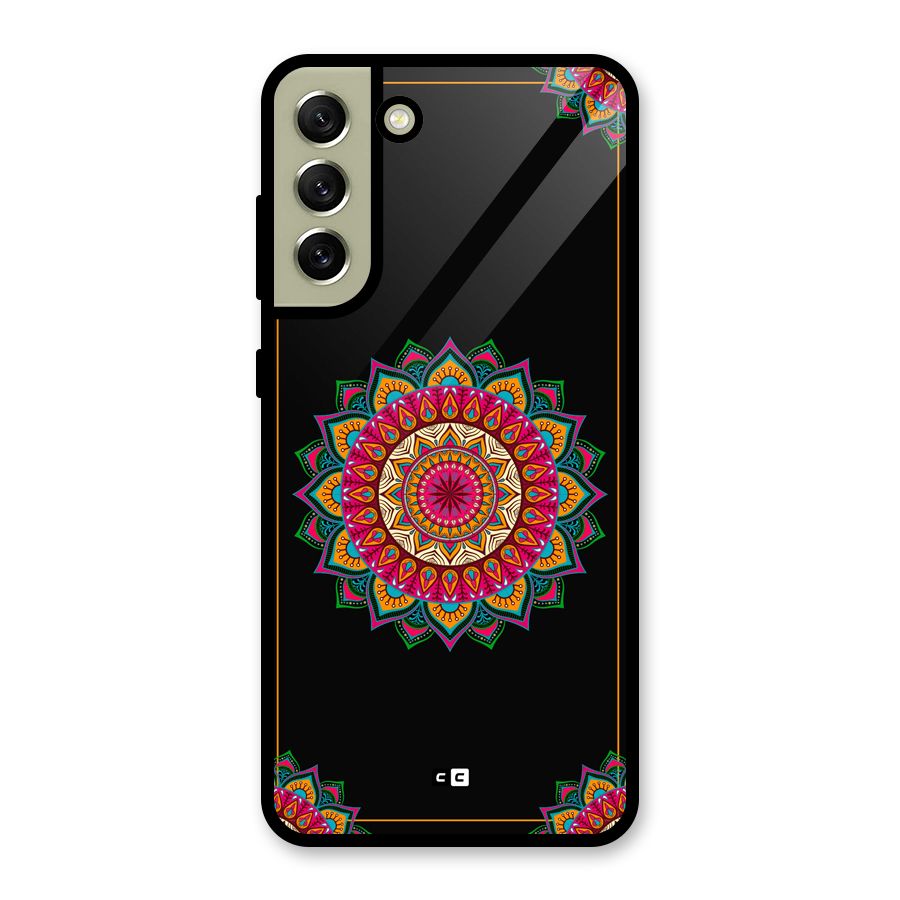Amazing Mandala Art Metal Back Case for Galaxy S21 FE 5G (2023)
